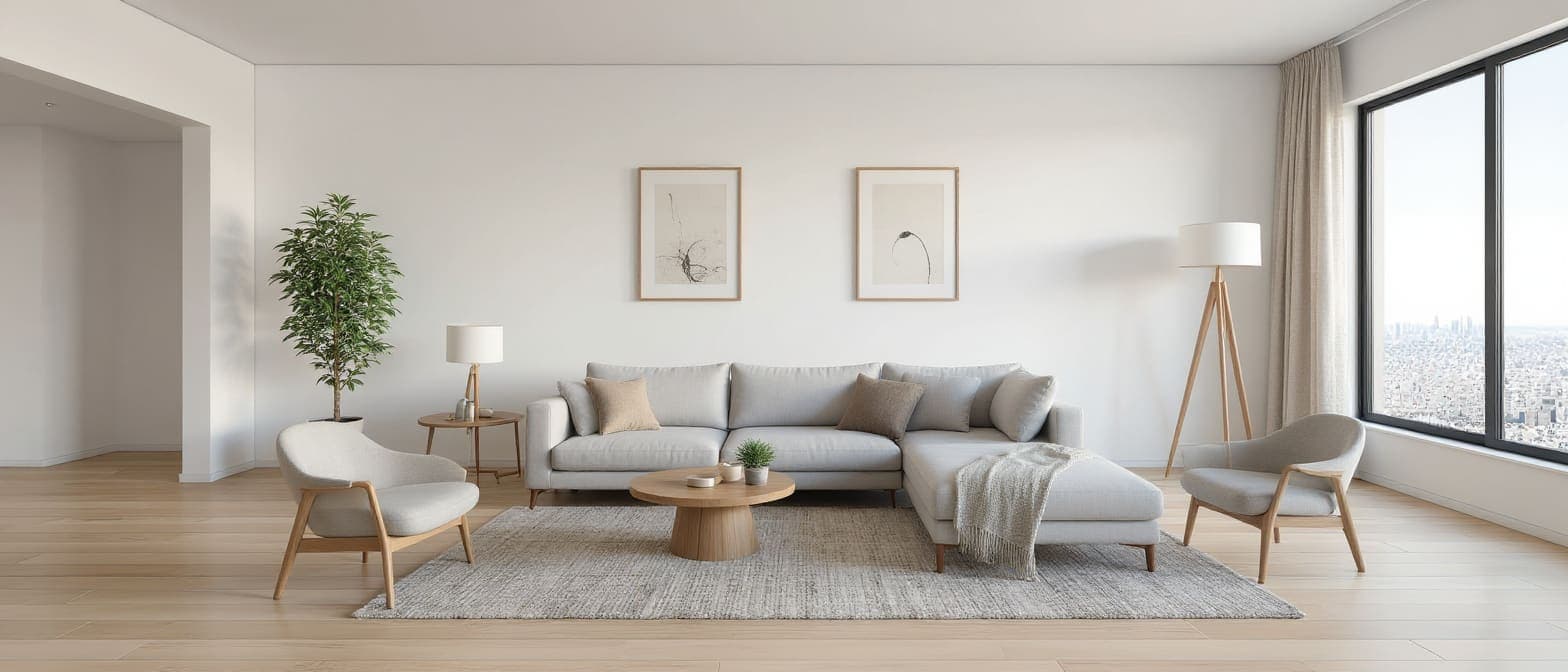 Living room before and after Architerior AI redesign — after