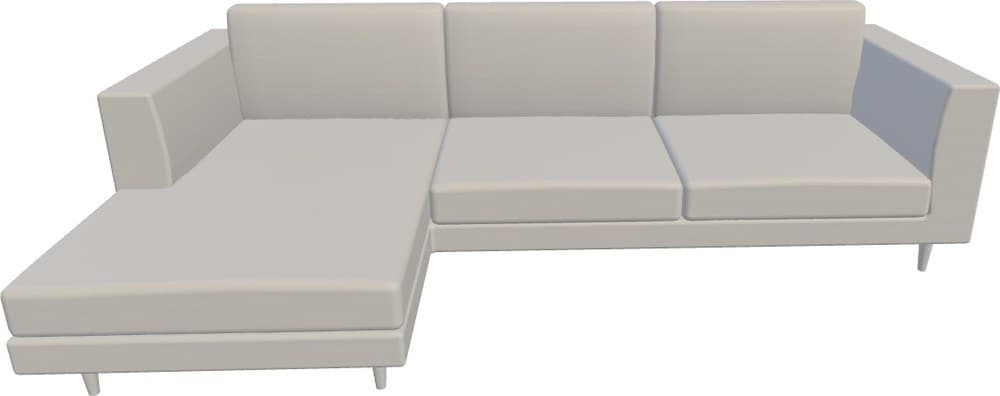 A photo of a single sectional sofa — the piece the 3D model was built from